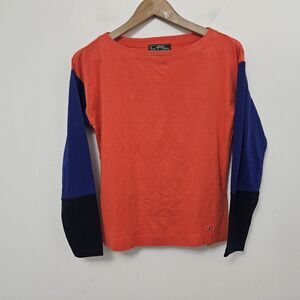 RALPH LAUREN Active Women's Athletic Multicolor Long Sleeve Shirt Size XS